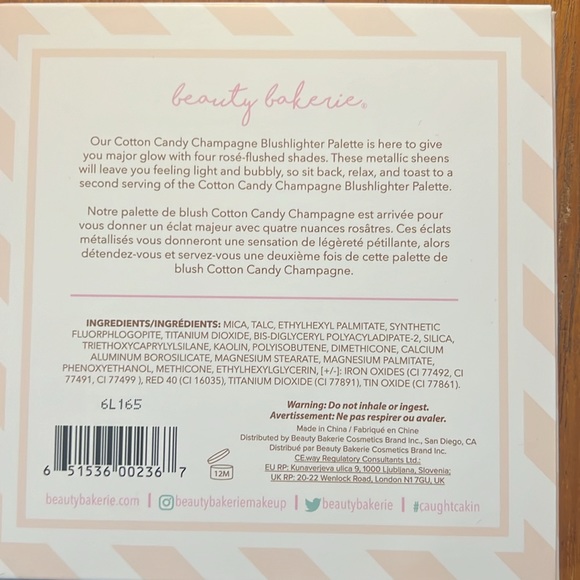 NEW Beauty Bakerie Cosmetics- Cotton Candy Blushlighter Palette. - Picture 3 of 3